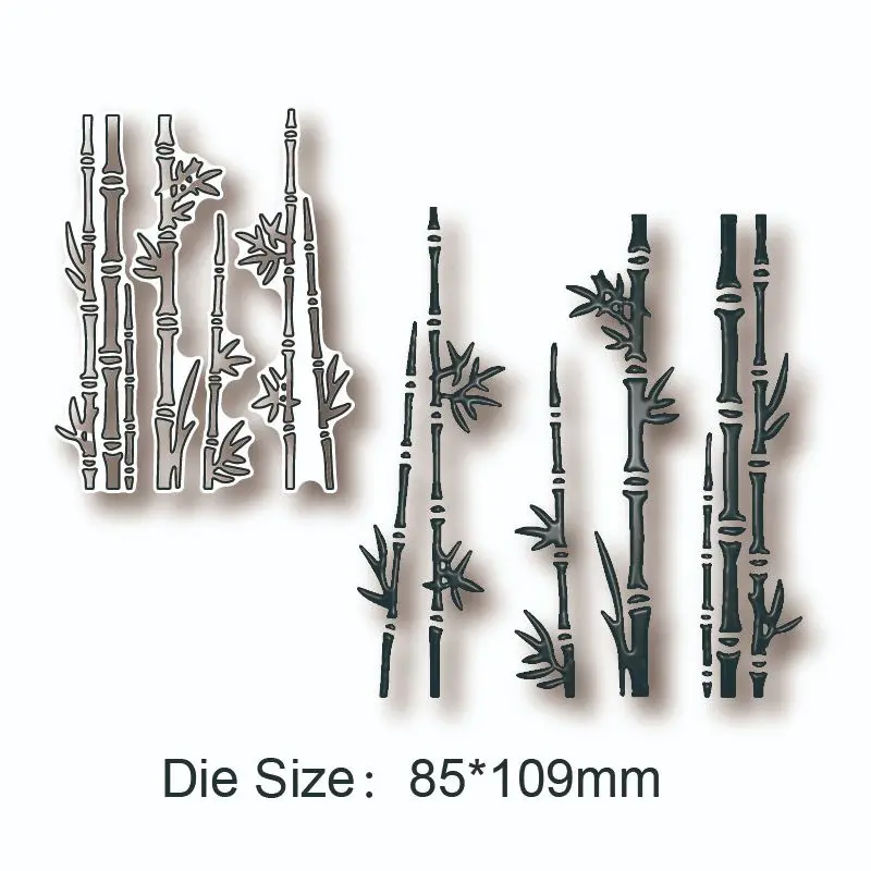 

Spring bamboo plant flower new die dies 2021 layered metal stamp scrapbook photo album cdecoration diy card craft punching