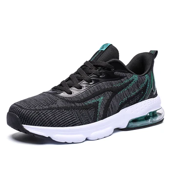 

Free Shipping Mens Shoes Casual Breathable Sneakers Men Balck Lightweight Men Summer Mesh Green Sport Lace-up Walking Footwear