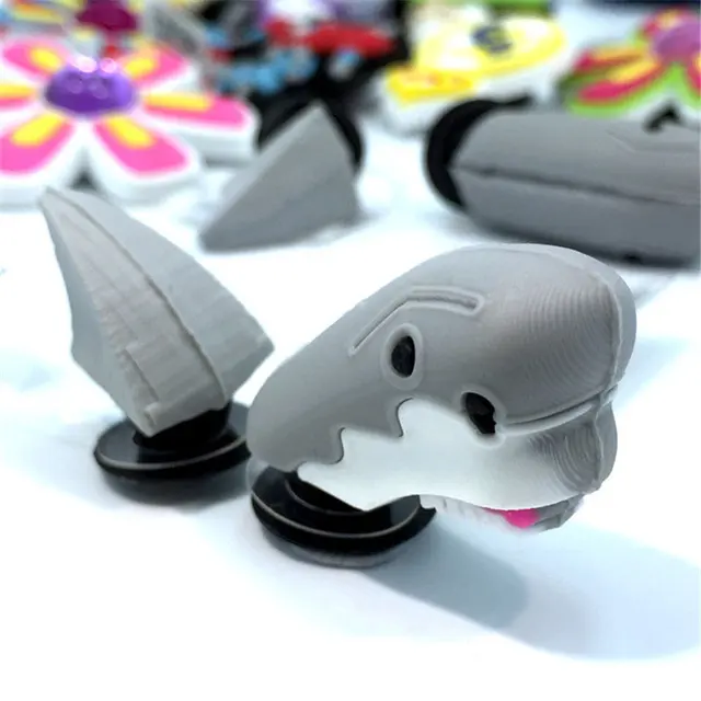 Novelty 3D Dragon Snake Garden Shoe Decoractions Cartoon Animals Style Croc Shoe Charm Accessories Give Your Child the Best Gift JING 2 Pcs a Set