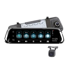 E08 Pro американская версия 4G 10 дюймов ADAS Dash камера двойная камера HD1080P gps Navi Автомобильный видеорегистратор wifi точка доступа Bluetooth EEN