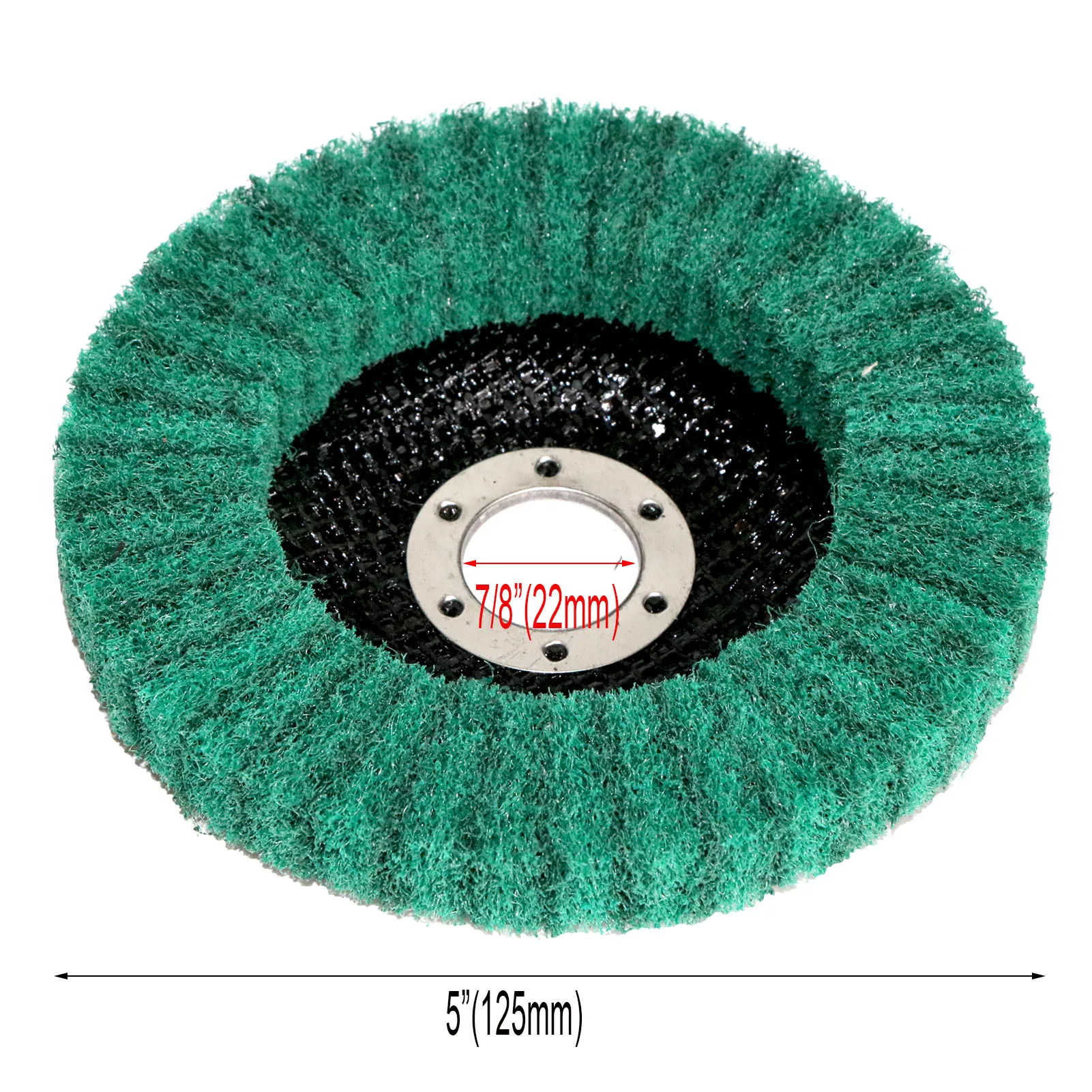 Discos abrasivos pulidora de aleta fibra de nailon para amoladoras eléctricas, 5 pulgadas, 125x22mm