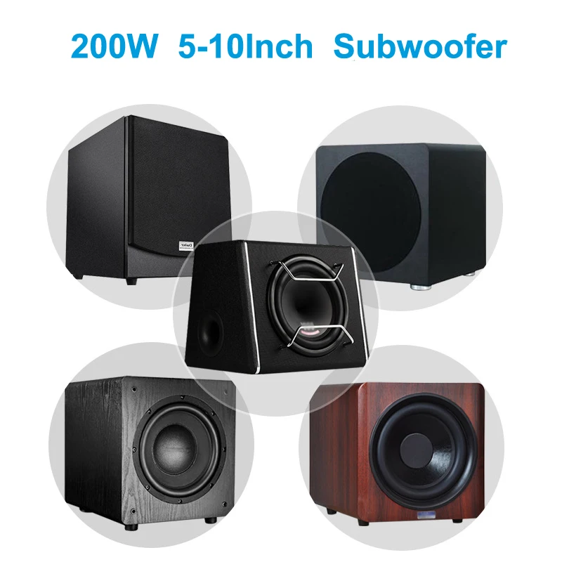 1 PCS 200W 저음 스피커 50Hz 서브 우퍼 주파수 분배기 홈 시어터 Hifi 스테레오베이스 DIY 자동차 오디오 우퍼 크로스 오버 필터