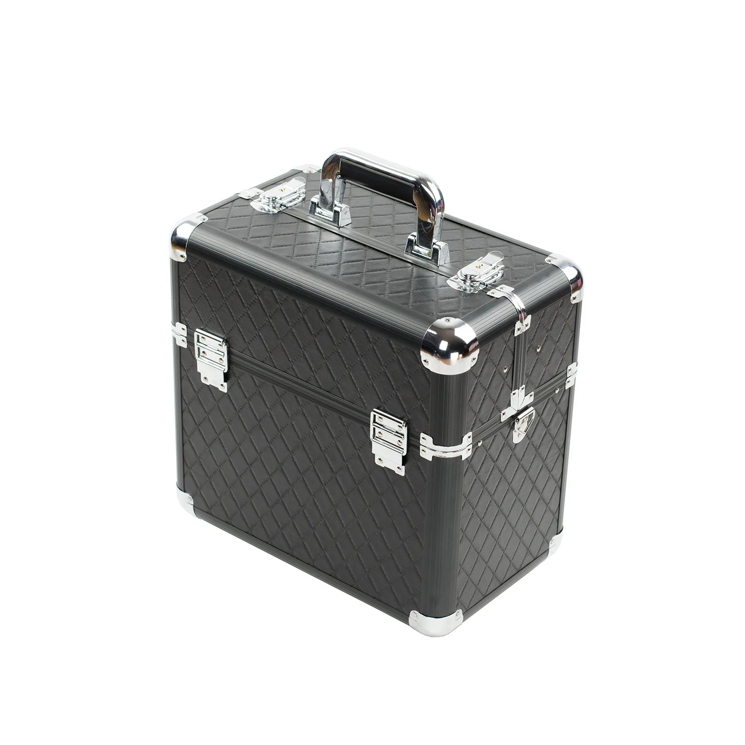 

Top Grade Portable Cosmetic Case Aluminium Alloy Beauty Hairdressing Box Munsu Toolbox Profession Treasure