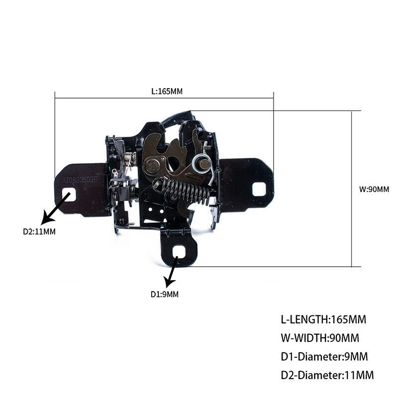 1C0823509AE замок защелки капота с выдвижной ручкой для Volkswagen Beetle 1998-10