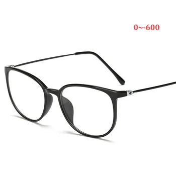 

Big Oversize Square TR90 Finished Anti Blue Light Myopia Glasses Woman Man Unisex Ultra Light Flexible Computer Eyeglasses -1 -2