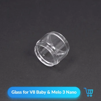 

Volcanee 2Pcs Replacement Glass for V8 Baby Melo 3 Nano RTA Tank Atomizer DIY Tools E Cigarettes Accessories V8 Baby Glass