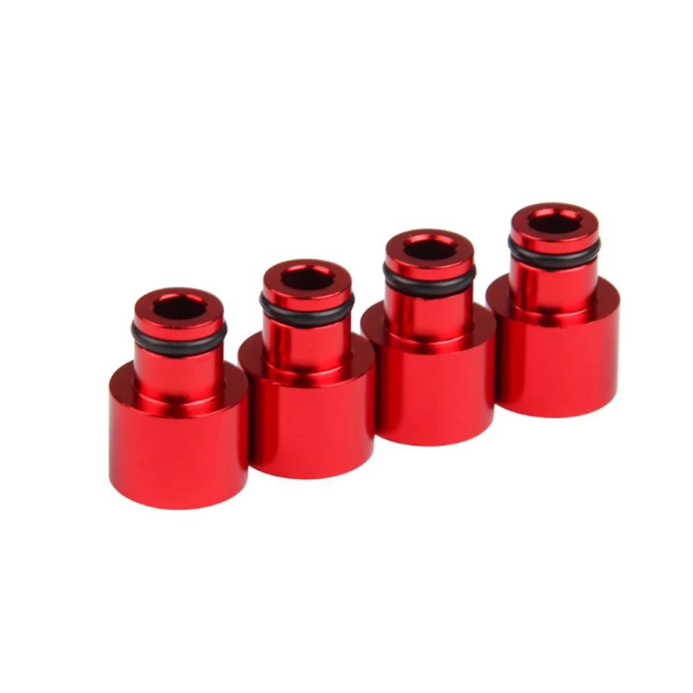 

for B16 B18 D16Z D16Y Aluminum Alloy 4pcs Fuel Injector Hat Fuel Nozzle Modified Auto Parts Nozzle Adapter Dedicated Fuel Flow
