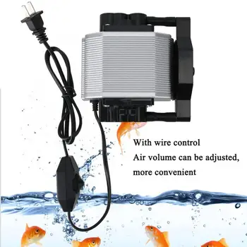 

Air Pump Aluminum Alloy Aquarium Air Pump Adjustable Oxygen Aerator for Fish Tank Accessory AC 220-240V