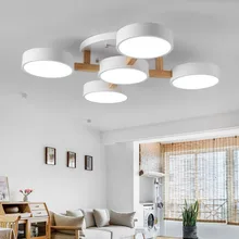 Скандинавские деревенские деревянные подвесные Современные светодиодные люстры потолочные дома фойе освещение гостиная люстра спальня люстра Европейская