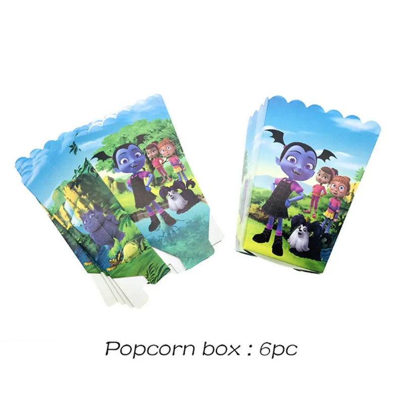 Vampirina девушка одноразовая посуда бумажные тарелки торт Топпер для девочек детский душ вечерние поставки Свадебные Рождественские украшения