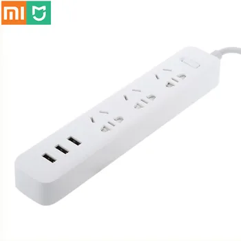 

Original for Xiaomi Mi Power Socket Portable Strip Plug Adapter with 3 USB Port Multifunctional Smart Home Electronics