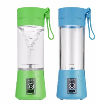 

2 Pcs 380Ml USB Rechargeable Juicer Bottle CUp Juice Citrus Blender Lemon Vegetables Fruit Milkshake Smoothie Squeezers Reamers