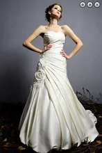 

casamento sexy sweetheart flowers satin vestido de noiva renda 2020 new fashionable wedding dress bridal gowns free shipping