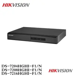 Оригинальная HD Hikvision английская версия DS-7204/08/16HGHI-F1/N 1080P 4/8/16CH CCTV XVR для аналоговых/HDTVI/AHD/IP безопасность Камера