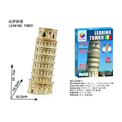 3D головоломка Италия Pisa 3D головоломка Бумажная модель обучающая игрушка