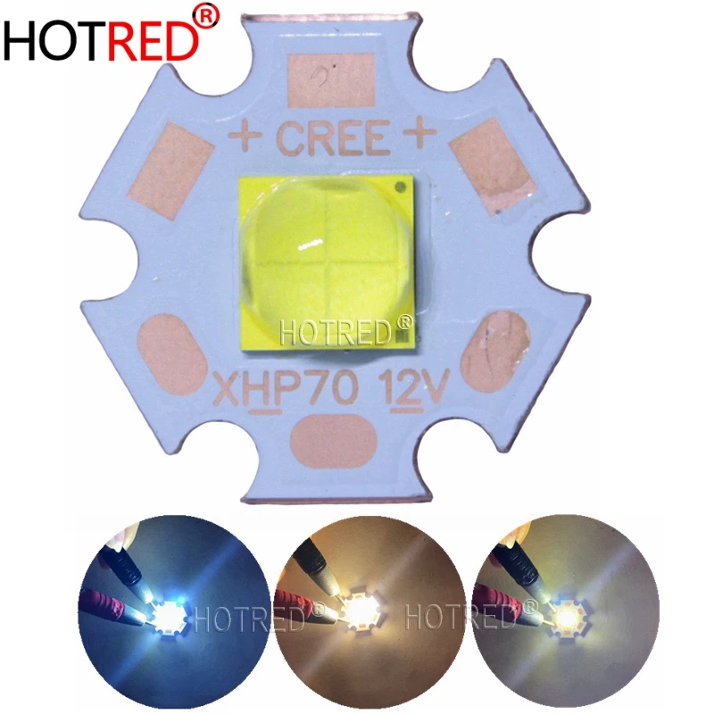 Оригинальный CREE светодиодный xhp70.2 12V6V 30 Вт cree диодный флэш светильник 4292LM сильный