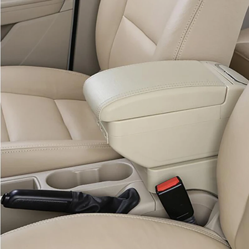 Автомобильный подлокотник коробка для Volkswagen New Santana подлокотник коробка Jetta выделенный,,,2013 центральный ручной аксессуары - Название цвета: Beige