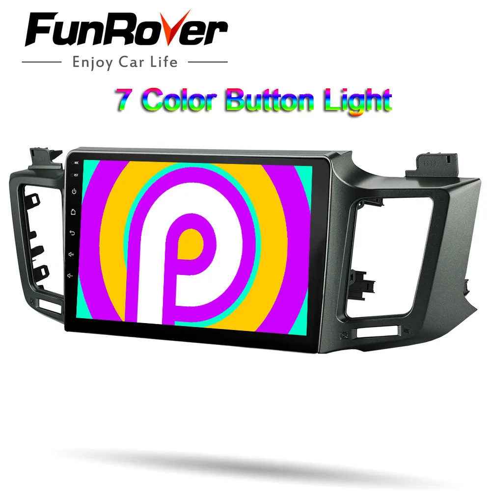 Funrover android 9 0 2.5D + IPS автомобильный Радио мультимедийный плеер головное устройство
