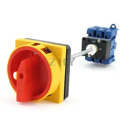 

AC220V 440V AC380V 690V 32A ON/OFF 6 Screw Terminals Rotary Changeover Switch