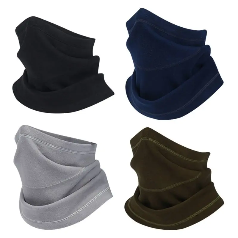Men Women Winter Thicken Polar Fleece Neck Warmer Gaiter Tube Windproof Face Mask Cold Weather Cycling Ski Hiking Scarf | Спорт и
