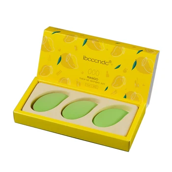 

Ibcccndc Mango Sponge Cosmetic Puff 3PCS/ Box Make Up Egg Soft Makeup Tools Foundation Contour Facial Sponge Beauty Accessories