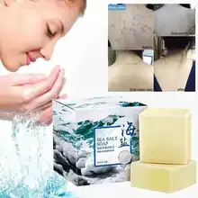 100 г море мыло с солью очиститель удаления прыщей поры, акне лечение козы увлажняющее молочко уход за лицом мыть основа для мыла