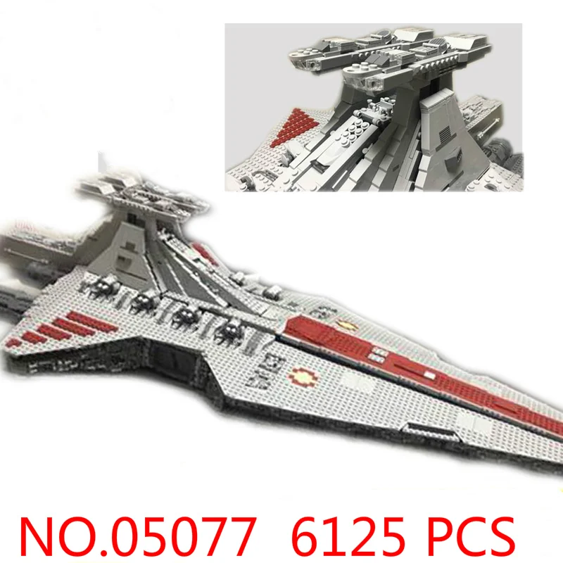 Новинка 6125 шт 05077 UCS Venator класс Звездный Разрушитель ST04 Звездные войны модели строительные блоки совместимы с игрушками Рождество