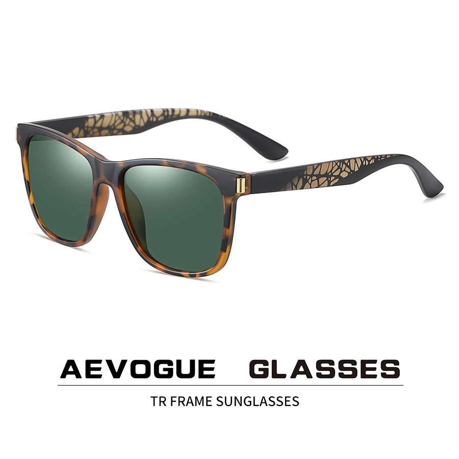 

New style black sunglasses European and American square frame polarized sunglasses fashion men's sunglasses AE0938