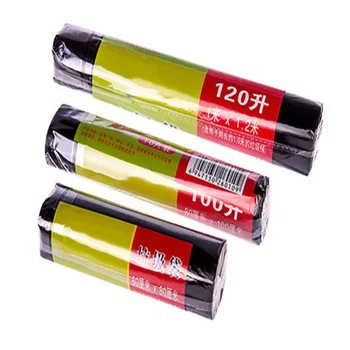 

100 * 120cm Household Cleaning Thick Extra Large Garbage Bag Black 10 Pcs Trash Bag For Home And Kitchen Cleaning Tools
