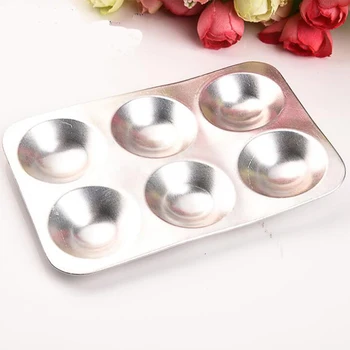 

Watercolor Painting Palette Drawing Tool Multi-function Artist Accessories School Office Supplies 6 Holes 13*8.7 cm Aluminum