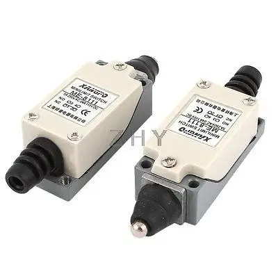 

DC 115V 0.4A AC 250V 5A NO NC SPDT Momentary Push Plunger Limit Switch 2 Pieces