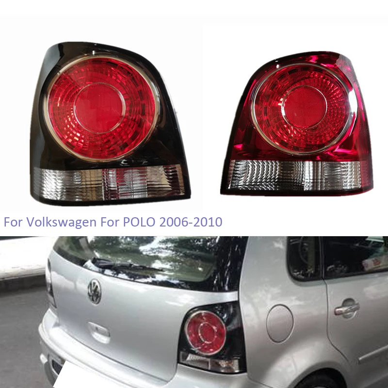 

YTCLIN Car Assembly Rear Left Right Tail Light Brake Lamp Housing NO Bulbs for VW POLO Hatchback 2006 2007 2008 2009 2010
