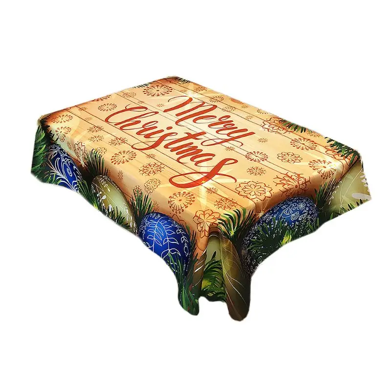 

Christmas Waterproof Anti-fouling Tablecloth Creative European Xmas Table Cover