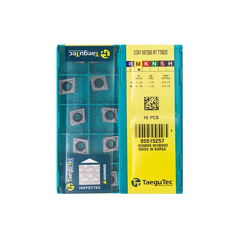 CCMT09T308-MT TT8020 100% Original TAEGUTEC carbide insert with the best quality 10pcs/lot free shipping | Инструменты