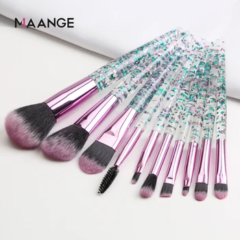 

Makeup Brushes Set 10Pcs Diamond brush set Foundation Blush Brush Powder Blending Eyeshadow Make Up Cosmetic Beauty Tool Kit Hot