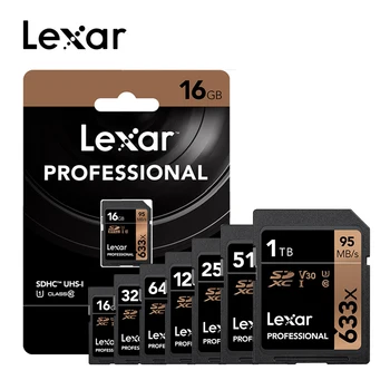 

Lexar 100%Original SD Card Memory Card 256GB 128GB 64G 32GB 16GB UHS-I Flash Card High Speed Up To Max 95M Class10 For Camera