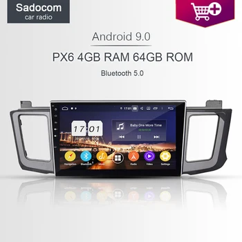 

DSP PX6 10.1" Android 9.0 4GB+64GB+8Core Car DVD Player Wifi car radio 4.0 RDS autoradio GPS Map For Toyota RAV4 RAV 4 2012-2015