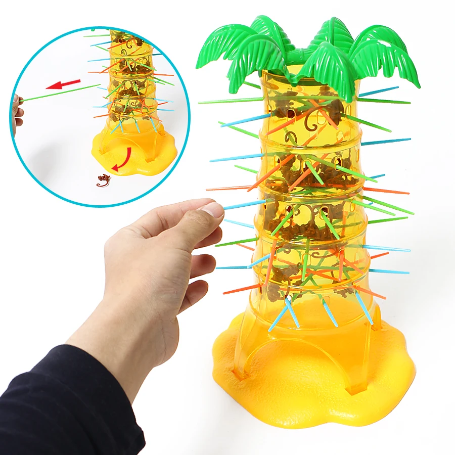 

Hot Children's Interesting Intelligence Toys Turn Monkeys Down Monkey Tree Climbing Desktop Game party game funny toys