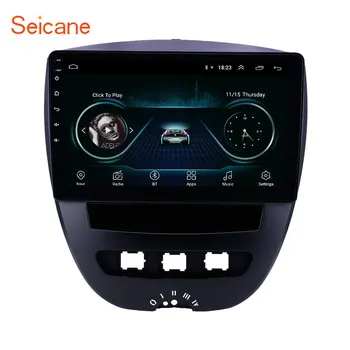 

Seicane 10.1" 2 din Android 9.1 Car Radio GPS Navigation Multimedia Player for 2005-2014 Peugeot 107 support TPMS DVR Carplay
