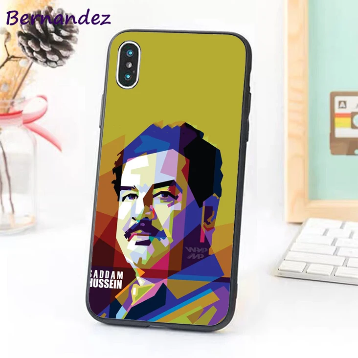 Bernandez 5 5S SE 6 6S TPU чехол для телефона iPhone 7 8 Plus X Xs Max XR Saddam Hussein irak Smart - Цвет: Небесно-голубой