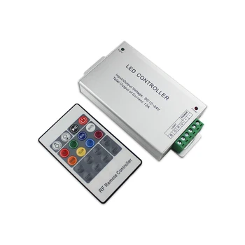 

LED Strip Light DC 12V 24V 4A 3CH 12A RF Wireless 20key Aluminum Remote LED RGB Controller