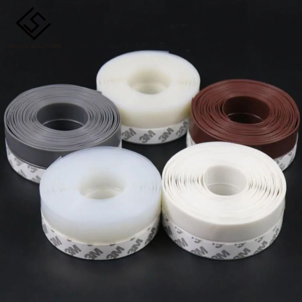 6M Length Self-adhesive door sealing strip seal Dustproof Window Sealing Tape insect repellent Weatherstrip 25mm35mm45mm (1)