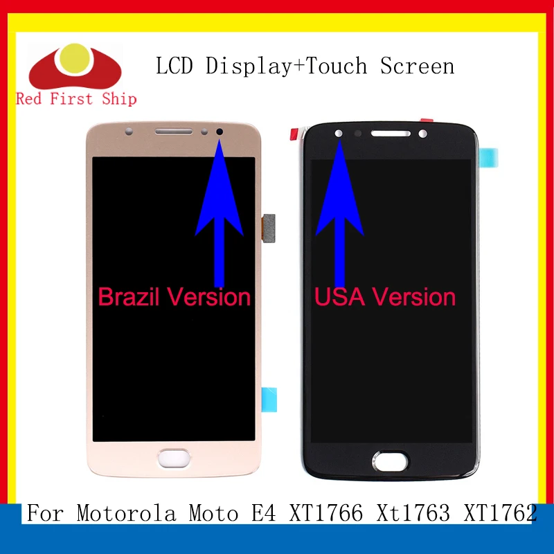 10 шт./лот для Motorola Moto E4 XT1766 XT1763 XT1762 XT1767 ЖК-дисплей сенсорный экран дигитайзер в