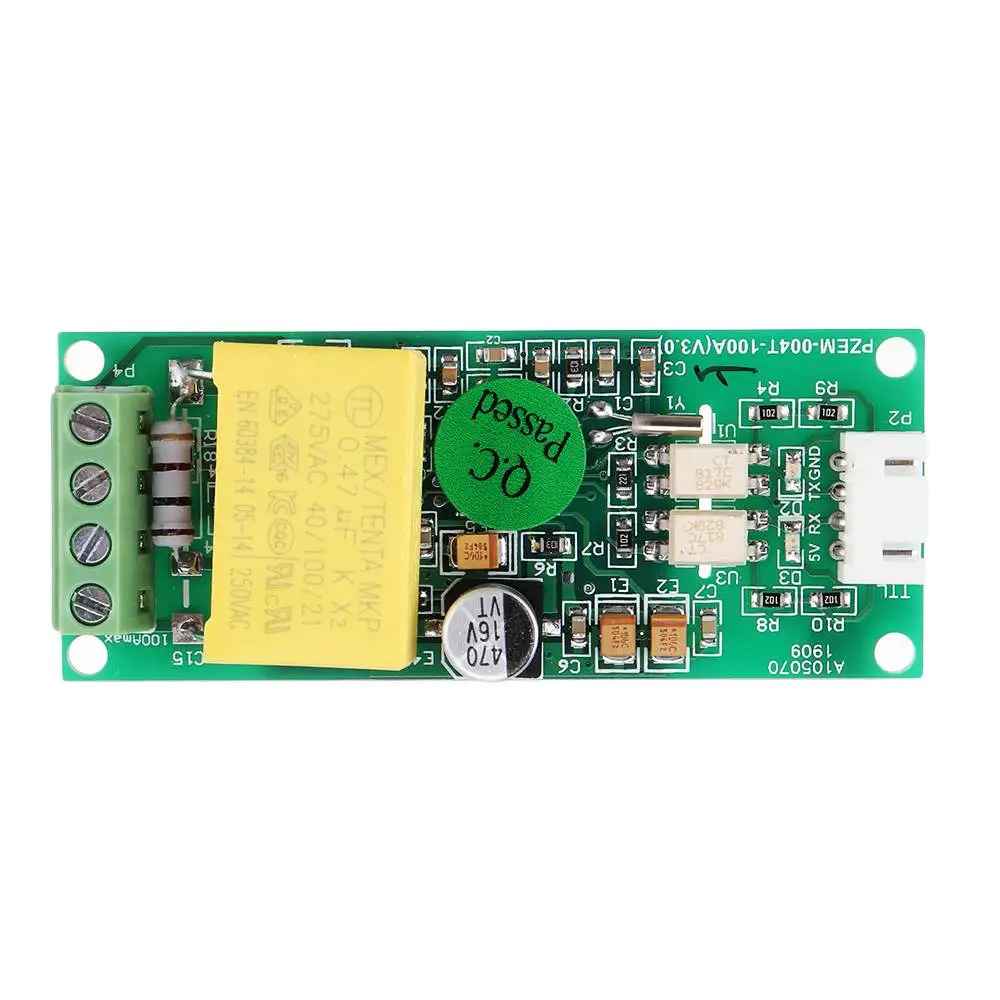 10A 0-100A AC220 ttl Модуль последовательной связи напряжение тока мощность частота Многофункциональный контроль мощности-100A+ закрытый CT - Цвет: 10A