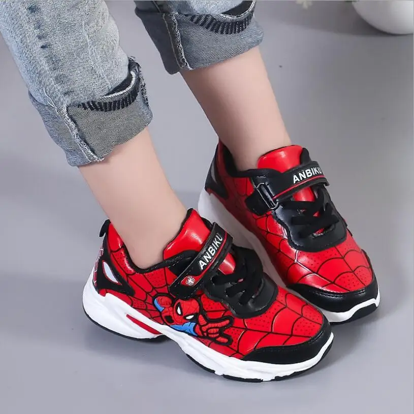 

Spring Autumn Toddler Kids Spiderman Shoes Boys Pu Leather Comfy Sport Children's Shoes Sneakers School Student Shoes for Boys