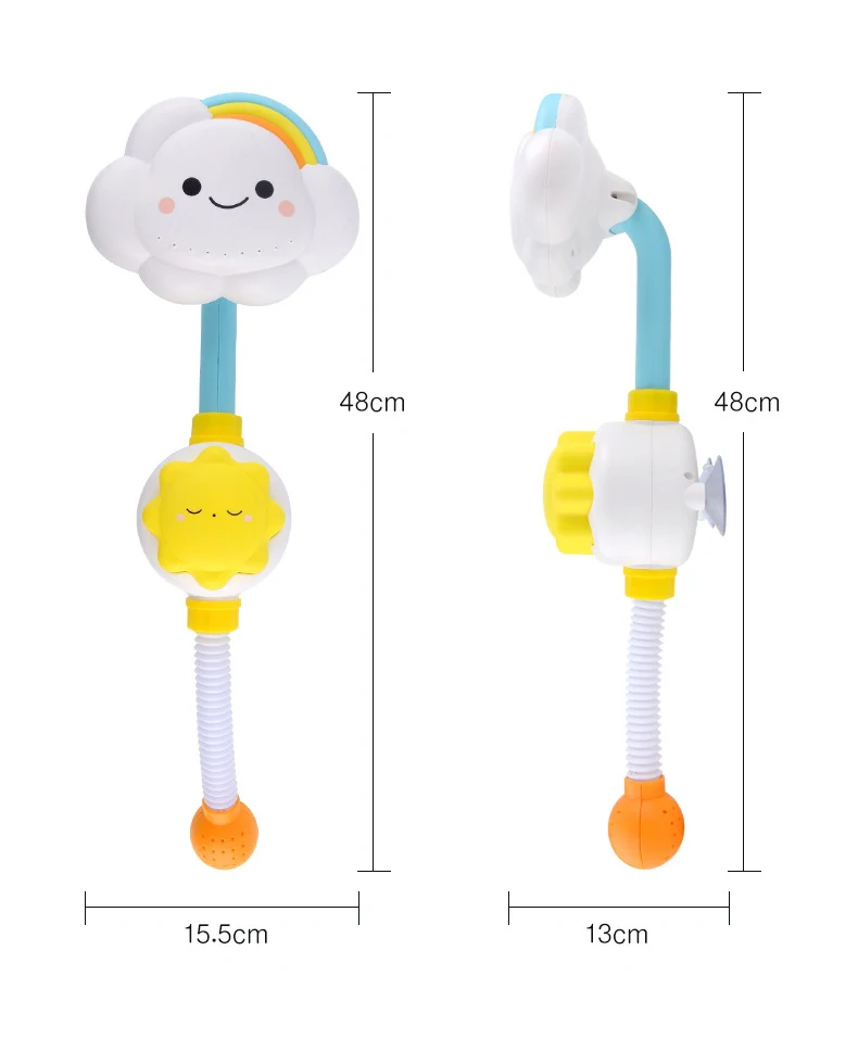 Bath Toys for Kids Baby Water Game Clouds Model Faucet Shower Water Spray Toy For Children Squirting Sprinkler Bathroom Baby Toy