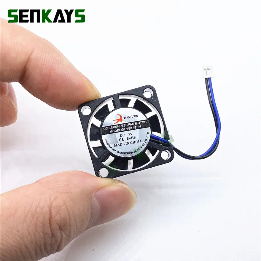 Cooling Fan DC 3v 5V 2507 25x25x7MM 25MM Cooling Fan 11000RPM 2.5cm Mini Cooling Fan With 2pin
