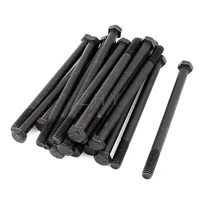 

20 x Black Hex Cap Screw Bolts Partial Thread 3/8-16 x 5-1/2