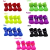 Botas para mascota de perro de lluvia, antideslizantes, impermeables, 7 colores, para las cuatro estaciones, 4 Uds., S/M/L ► Foto 3/6