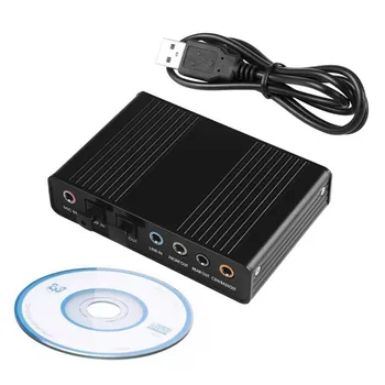 

Portable USB External Fiber Sound Card Channel 5.1 Reverb Optical Audio Adapter Converter For Laptop Computer